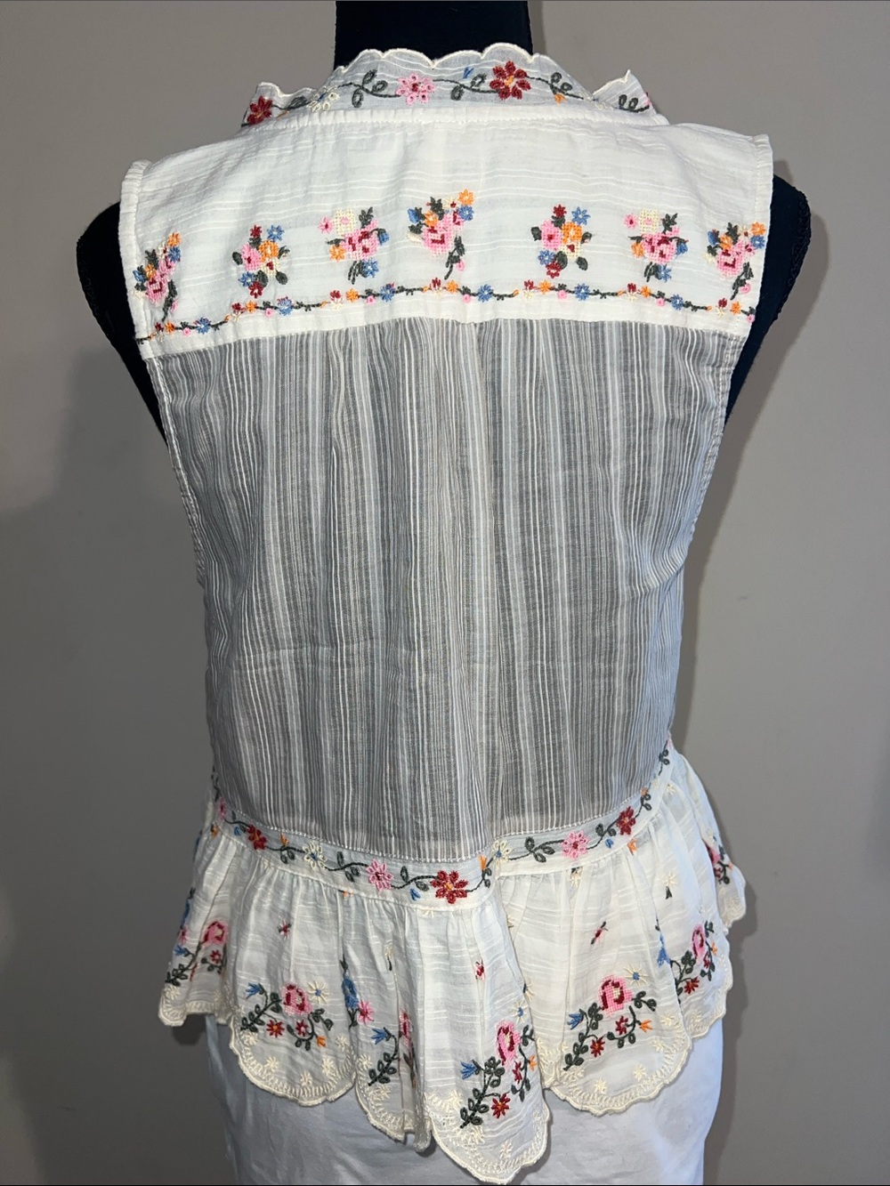 Free People Ellis Floral Embroidered Blouse - Picture 4 of 4